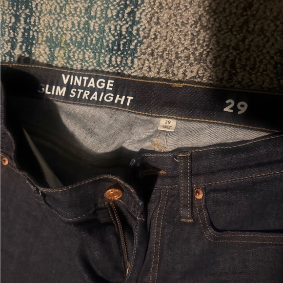 J.Crew Vintage Slim Straight Jeans in dark resin wash - Picture 2 of 5